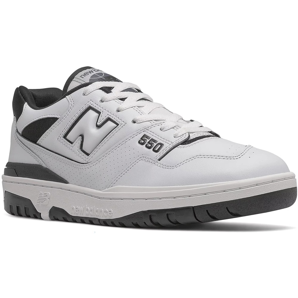 New Balance® (Men's 8.5 D)(Women's 10) BB550™ Sneakers in White/Black‎ - $120